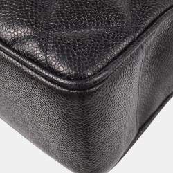 Pre Owned Chanel Black Leather Tote Bag