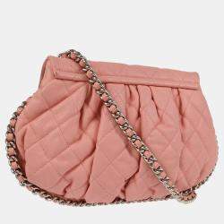 Pre Owned Chanel Pink Chain Around Shoulder Bag