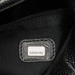 Pre Owned Chanel Black CC Caviar Wood Top Handle Tote