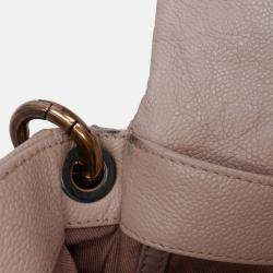 Pre Owned Chanel Brown Medium Quilted Caviar Coco Pleats Messenger Flap