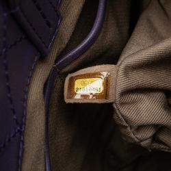 مملوكة مسبقًا Chanel Purple Small CC Quilted Calfskin Pocket Tote