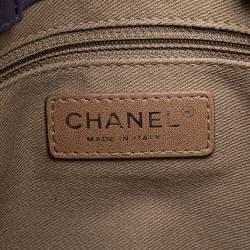 مملوكة مسبقًا Chanel Purple Small CC Quilted Calfskin Pocket Tote