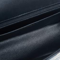 Pre Owned Chanel Black/Gold Graffiti Croc Embossed Leather Mini Reissue 2.55 Flap Bag