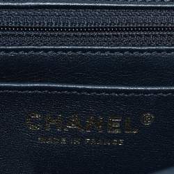 Pre Owned Chanel Black/Gold Graffiti Croc Embossed Leather Mini Reissue 2.55 Flap Bag
