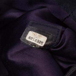 Pre Owned Chanel Purple Mini Suede Studded Fringe Tote