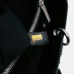 Pre Owned Chanel Black Patent Grand Shopping Tote