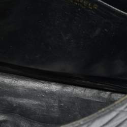 Pre Owned Chanel Black Quilted Caviar Leather Maxi Classic Single Flap Bag