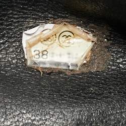 Pre Owned Chanel Black Quilted Caviar Leather Maxi Classic Single Flap Bag