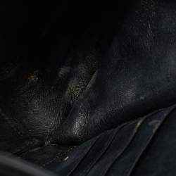 Pre Owned Chanel Grey Quilted Caviar Leather Large Filigree Vanity Bag