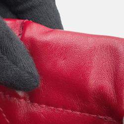 Pre Owned Chanel 22 Mini Red Calfskin Leather Shoulder Bag