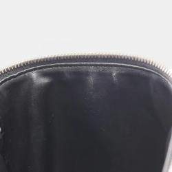 Pre Owned Chanel Coco Mark Vanity Black  Leather Grained Calfskin Handbag GHW