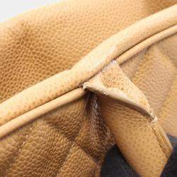 Pre Owned Chanel Coco CC Mark Matelasse Brown Calfskin Handbag GHW