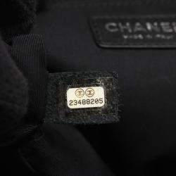 Pre Owned Chanel Matelassé Black Leather CC Coco Shoulder Tote SHW