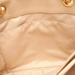 Pre Owned Chanel Matelassé Calfskin Grand Shopping Chain Shoulder Bag