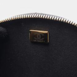 Pre Owned Chanel Matelasse Black Lambskin Chain Shoulder Bag GHW 