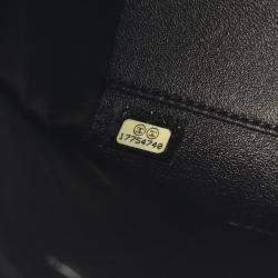 Pre Owned Chanel Matelasse Coco CC Black Lambskin Chain Tote Bag GHW  