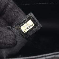 Pre Owned Chanel Matelasse CC Black Calfskin GST Grand Shopping Tote Bag SHW