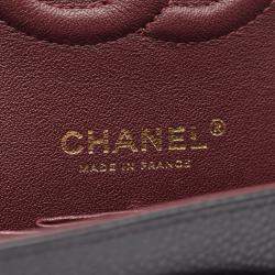 Pre Owned Chanel Matelasse Black Leather GHW W-Flap Chain Shoulder Bag