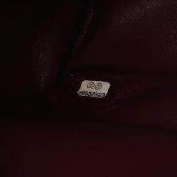 Pre Owned Chanel Matelasse Black Caviar Leather W Flap Bag