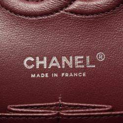 Pre Owned Chanel Matelasse Black Caviar Leather W Flap Bag