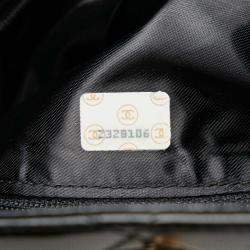 Pre Owned Chanel Black CC Quilted Lambskin Crossbody