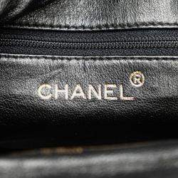 Pre Owned Chanel Black CC Quilted Lambskin Crossbody