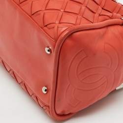 مملوكة مسبقًا حقيبة شانيل سومبريرو بولر ناعمة للغاية جلد برتقالي