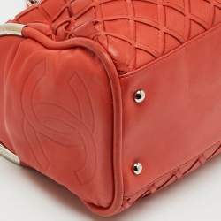 مملوكة مسبقًا حقيبة شانيل سومبريرو بولر ناعمة للغاية جلد برتقالي