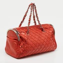 مملوكة مسبقًا حقيبة شانيل سومبريرو بولر ناعمة للغاية جلد برتقالي