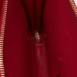 Pre Owned Chanel Red Quilted Caviar Leather Large Business Affinity Flap Bag