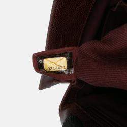 Pre Owned Chanel Red Jumbo Quilted Glazed Caviar CC Crave Flap