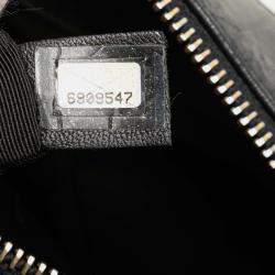 Pre Owned Chanel Black Medium Lambskin Chocolate Bar Shoulder Bag
