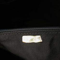 Pre Owned Chanel Black Medium Lambskin Chocolate Bar Shoulder Bag