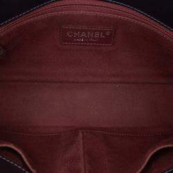 Pre Owned Chanel Blue Medium Quilted Glazed Calfskin Coco Pleats Flap
