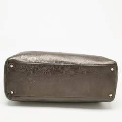 Pre Owned Chanel Metallic Leather XL Executive Cerf Tote