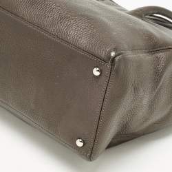 Pre Owned Chanel Metallic Leather XL Executive Cerf Tote