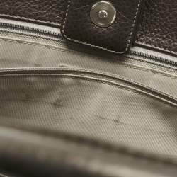 Pre Owned Chanel Metallic Leather XL Executive Cerf Tote