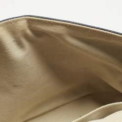 Pre Owned Chanel Navy Blue Quilted Caviar Leather Medium Timeless CC Flap Bag