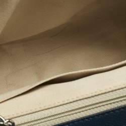 Pre Owned Chanel Navy Blue Quilted Caviar Leather Medium Timeless CC Flap Bag