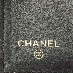Pre Owned محفظة شانيل بوي جلد كافيار مبطن أسود