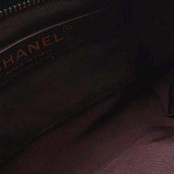 Pre Owned Chanel Black Lambskin Chain Frame Crossbody