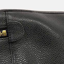 Pre Owned Chanel Black CC Caviar Vanity Case