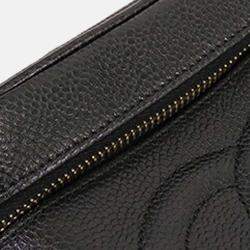 Pre Owned Chanel Black CC Caviar Vanity Case