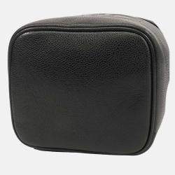 Pre Owned Chanel Black CC Caviar Vanity Case