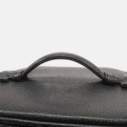 Pre Owned Chanel Black CC Caviar Vanity Case