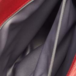 Pre Owned Chanel Red Quilted Caviar Leather GST Shopper Tote