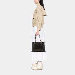 Pre Owned Chanel Black Caviar Grand Shopping Tote