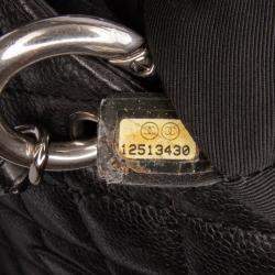 Pre Owned Chanel Black Caviar Grand Shopping Tote