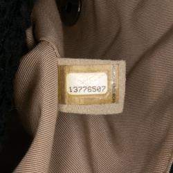 Pre Owned Chanel Black Medium Classic Tweed Single Flap Bag