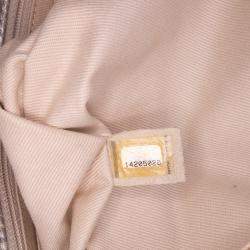 Pre Owned Chanel Silver Quilted Aged Calfskin On The Rocks Flap